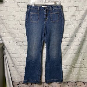 sonoma wide leg crop jeans